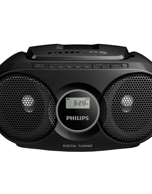 Микросистема Philips AZ215B, CD плеър, 3W, Черна
