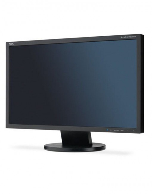 Монитор 21.5" (54.61 cm) NEC AS222WM, W-LED TN TFT панел, 5 ms, 250 cd/m2, 1000:1, DVI-D, 2x 1W Spke
