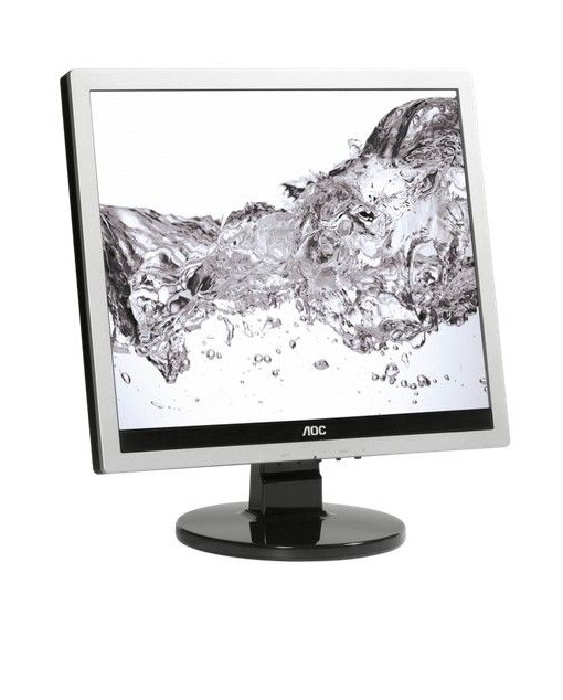 Монитор AOC E719SDA, 17" TN LED, 5ms, 20М:1 DCR, 250 cd/m2, 1280x1024, DVI, Speaker, Silver/Black