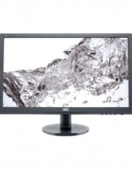 Монитор AOC LED 22", HD, Wide, VGA, DVI, Черен, E2260SDA