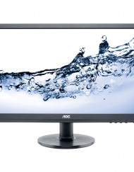 Монитор LED AOC 24", Wide, Full HD, DVI, HDMI, VGA, Черен, E2460SH