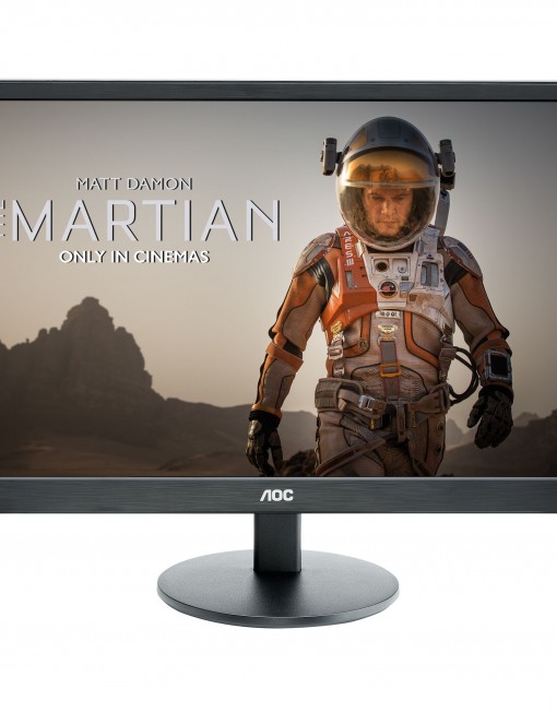 Монитор LED AOC 27", Wide, Full HD, HDMI, D-sub, Черен, E2770SHE