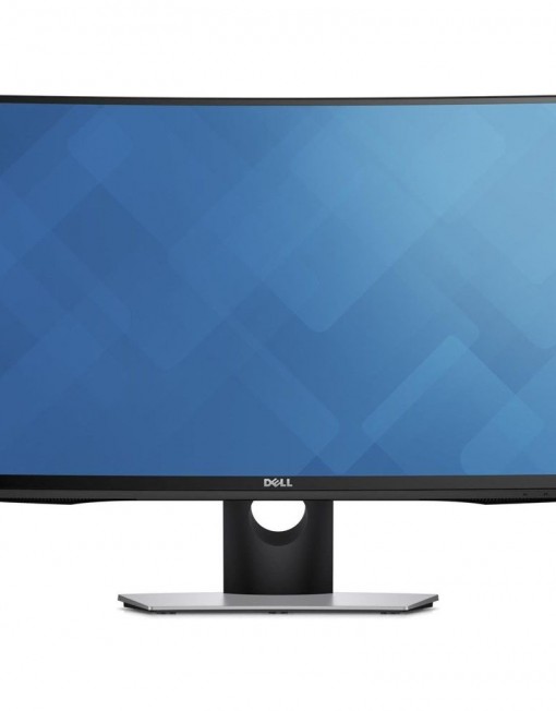 Монитор LED Dell 27", Извит, Full HD, Черен, SE2716H