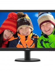 Монитор LED IPS-ADS Philips 23.8", Wide, Full HD, DVI-D, HDMI, Черен, 240V5QDAB/00