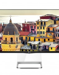 Монитор LED IPS LG 27", Wide, Full HD, HDMI, VGA, Тонколони, Сребрист/Черен, 27MP77HM-P