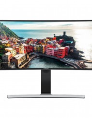 Монитор LED Извит Samsung 34", Wide, WQHD, DisplayPort, HDMI, Черен, LS34E790CNS