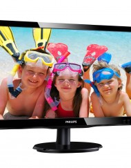 Монитор LED Philips 22", DVI-D, VGA, Черен, 220V4LSB/00