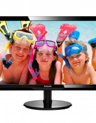 Монитор LED Philips 24", Wide, Full HD, HDMI, VGA, 246V5LHAB, Черен