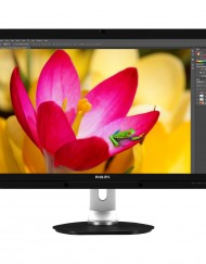 Монитор LED Philips 27", Wide, QHD, DisplayPort, DVI, HDMI, Черен, 272P4APJKHB