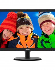 Монитор LED TN Philips 21.5", Wide, Full HD, DVI, Черен, 223V5LSB