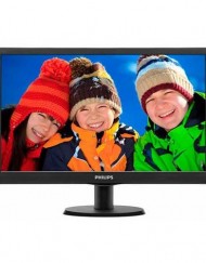 Монитор Philips 18.5" Slim LED 1366x768 HD 16:9 5ms 10 000 000:1 VGA, VESA, Piano black