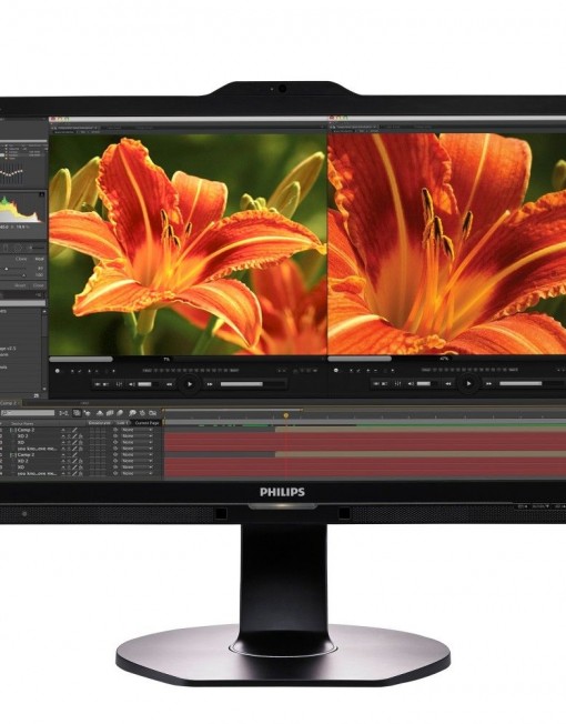 Монитор Philips 241P6VPJKEB, 23.8" Wide IPS LED, 5 ms, 50M:1 DCR, 310 cd/m2, 3840x2160 QFHD, USB, DV