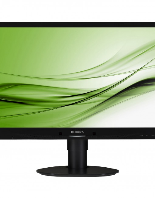 Монитор Philips LED 24", Full HD, DVI, Черен, 241B4LPYCB