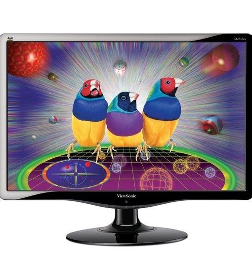 Монитор ViewSonic VA2232w, 22", 16:10, LED, 1680x1050, 5ms, 10.000,000:1 DCR, 250 cd/m2, Analogue /
