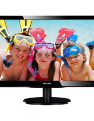 Монитор WLED 19.53" Philips 200V4QSBR WLED, VA, 1920 x 1080 Full HD, DVI-D порт, VGA