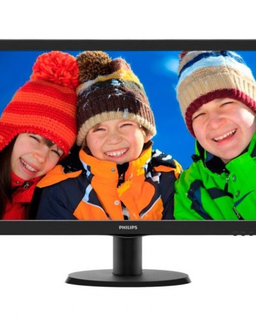 Монитор WLED 23.6" Philips 243V5LSB WLED, TN, 1920 x 1080 Full HD, VGA, DVI-D порт