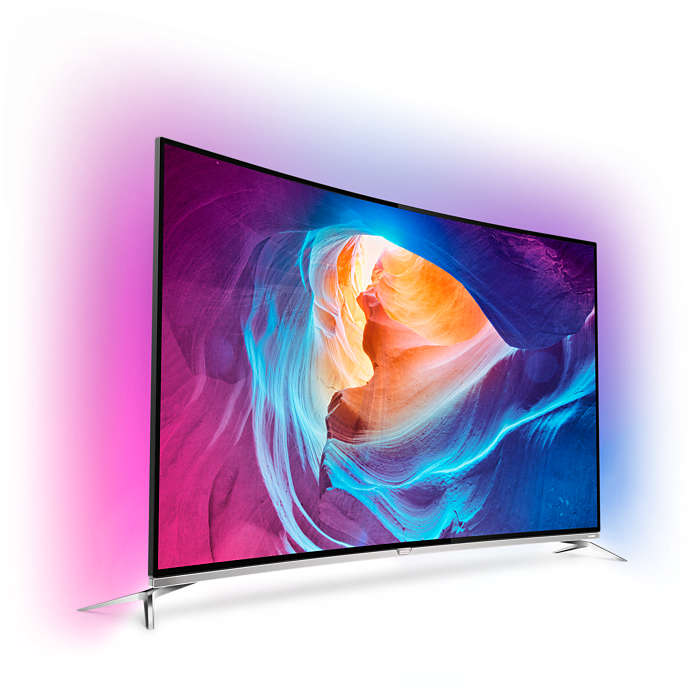 Телевизор LED Извит Smart Android 3D Philips 55PUS8700/12, 55" (139 см), 4K Ultra HD