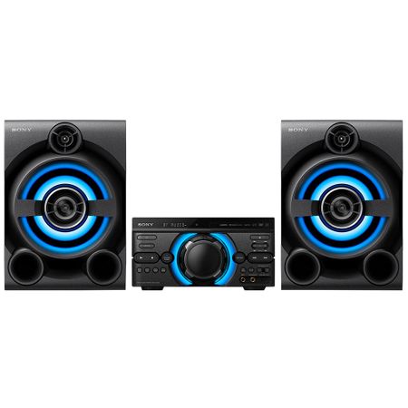 Аудио система High Power Sony MHC-M60D, Mega Bass, Hi-Fi, Party Music, Bluetooth, Wireless Party Chain, USB, DVD, 2050W, Черна